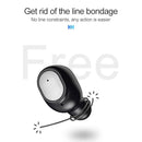 Wireless Bluetooth 5.0 Earphones - Binaural Stereo Automatic Pairing - Black