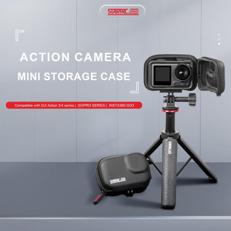 Portable Camera Case For Dji Action 3 / 4 - Pu Material