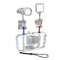 Aluminum Dual Handheld Diving Light Arm Mount For Action Cameras