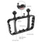 Aluminum Dual Handheld Diving Light Arm Mount For Action Cameras