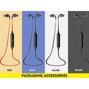 Wireless Sport Bluetooth Earphones with In-line Control - Black - Black