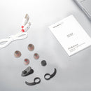 Wireless Sport Bluetooth Earphones with In-line Control - Black - Black