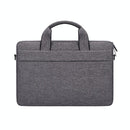 Portable Laptop Tablet Bag - 15.4 Inch Double Side Pockets Soft Handle Oxford Cloth - Black