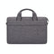Portable Laptop Tablet Bag - 15.4 Inch Double Side Pockets Soft Handle Oxford Cloth - Black