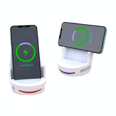 15W Magnetic Wireless Charger Stand For Sofa Phone - Black