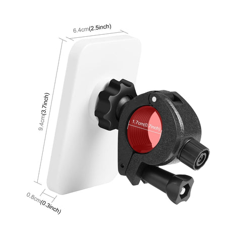 15W Magnetic Wireless Charger With Vlogging Phone Clamp - Black