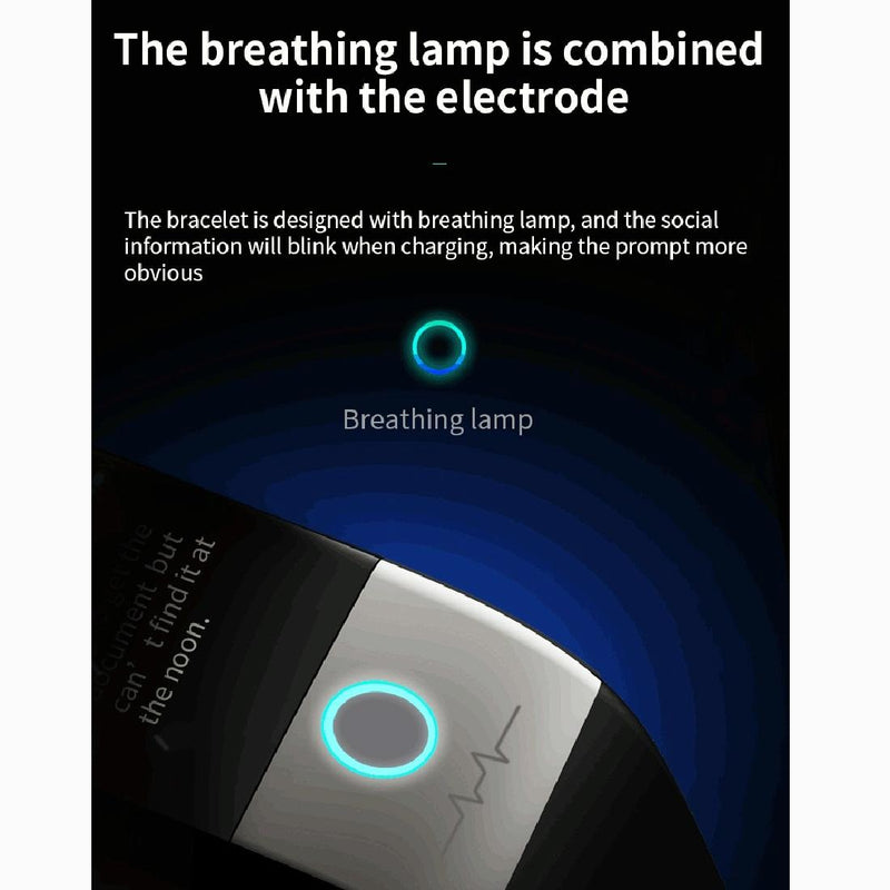 Smart Watch With Heart & Oxygen Monitoring Colour Screen Ip67 - Black