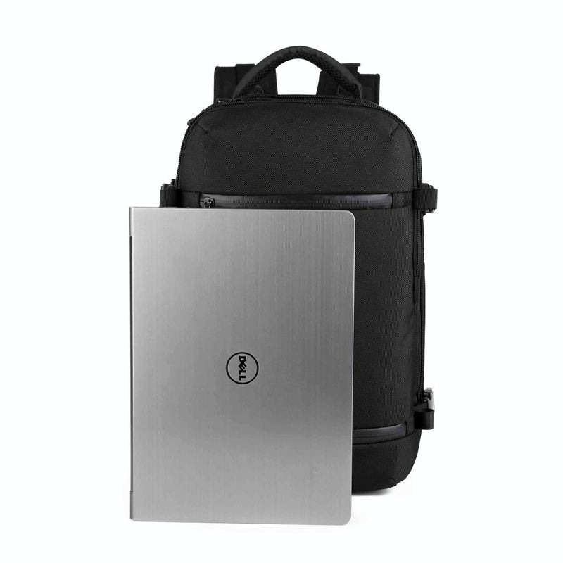17 Inch Waterproof Usb Shoulder Backpack for Travel - Black