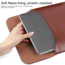 13.3 2-In-1 Laptop Sleeve With Mouse Storage In Pu Leather - Black