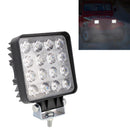 48W 4000Lm 16 Led White Light Condenser Engineering Lamp / Waterproof Ip67 Suvs Light Dc 10 - 30V Black
