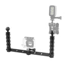 Aluminum Dual Handheld Selfie Monopod for Gopro Hero 12