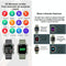 Waterproof Pedometer Sport Smart Watch Support Heart Rate / Blood Pressure Monitoring / Bt Calling - Black