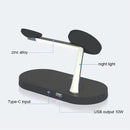 15W 5 In 1 Magnetic Wireless Charger For Iphone 12 & Apple Watch & Airpods - Black