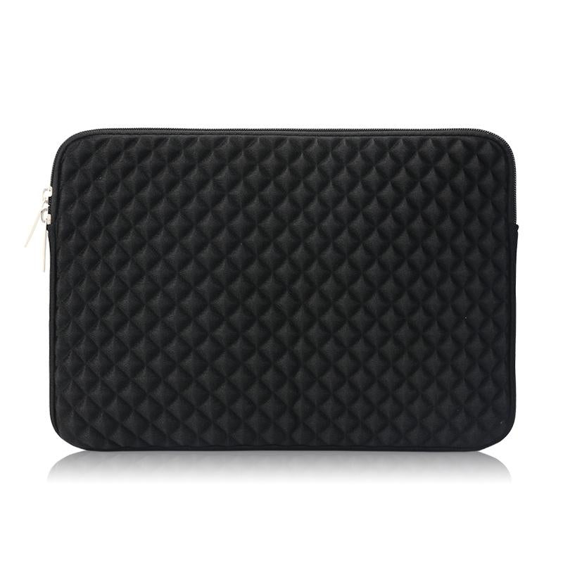 12-13 Inch Diamond Texture Laptop Liner Bag In Black - Lb0146B