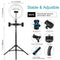 10.2 Dual Phone Tripod With Usb Ring Light & Remote