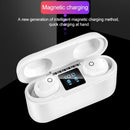 Wireless Bluetooth Headset with 2000mah Charging Case - Touch & Magnetic Charging - Black