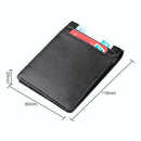 Anti-magnetic Leather Rfid Wallet - Sleek & Secure - Black