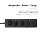 4-Port Usb 2.0 Hub With Switch - Black