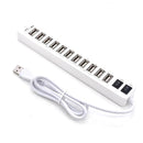12-Port Usb 2.0 Hub For Laptops And Netbooks - Black