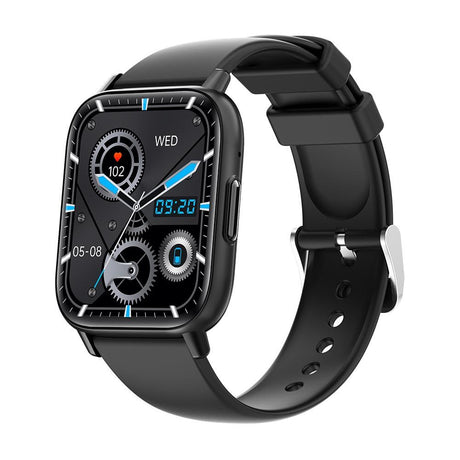1.83 Inch Ip68 Waterproof Smart Watch Support Body Temperature Monitoring / Heart Rate / Blood Oxygen / Blood Pressure Monitoring - Black
