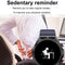 1.39 Inch Ips Screen Ip67 Waterproof Leather Band Smart Watch Support Body Temperature Monitoring / Ecg - Black
