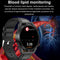 1.39 Inch Ips Screen Ip67 Waterproof Leather Band Smart Watch Support Body Temperature Monitoring / Ecg - Black