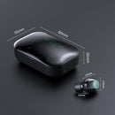 Wireless Stereo Bluetooth Headset with Charging Case and Digital Display - M7 Tws V5.0 - Black