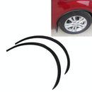 2 Pcs 45Cm Car Stickers Rubber Large Round Arc Strips Universal Fender Flares Wheel Eyebrow Decal Sticker Eyebrow Car-Covers Black Striped Round Arc Strips - 45 X 2Cm