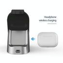 3 In 1 Wireless Charger For Iphone Apple Watch Airpods & Android Black