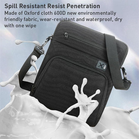 11 Inch Men Multifunctional Shoulder Bag Black