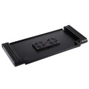 Adjustable Foldable Laptop Stand with Fans & Mouse Pad - Portable Aluminum - Black