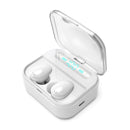 Wireless Stereo Bluetooth Headset with Charging Case and Digital Display - X7 Tws V5.0 - Black