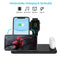 4 In 1 Wireless Charger Stand For Iphone Apple Watch Airpods Dual Phone Charging Black