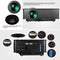 1800 Lumens Home Theater Projector With Remote - Supports Av Usb Vga Hdmi - Black