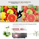 1800 Lumens Home Theater Projector With Remote - Supports Av Usb Vga Hdmi - Black
