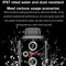 1.91 Inch Ips Screen Ip67 Waterproof Silicone Band Smart Watch Support Body Temperature Monitoring / Ecg - Black