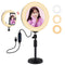 7.9 Dual-Colour Led Ring Light With Desktop Mount And Phone Clamp
