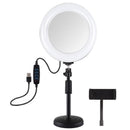 7.9 Dual-Colour Led Ring Light With Desktop Mount And Phone Clamp
