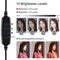 7.9 Dual-Colour Led Ring Light With Desktop Mount And Phone Clamp