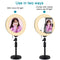 7.9 Dual-Colour Led Ring Light With Desktop Mount And Phone Clamp