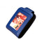 Women Vertical Cowhide Leather Rfid Wallet - Sapphire Blue