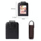 Women Vertical Cowhide Leather Rfid Wallet - Sapphire Blue
