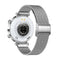 Women Smart Watch With Bt Call Health Tracking And Sos - Compact And Stylish - Silver Steel Band