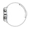 Women Smart Watch With Bt Call Health Tracking And Sos - Compact And Stylish - Silver Steel Band