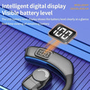 Wireless Earbuds with Digital Display and Stereo Sound - Orange