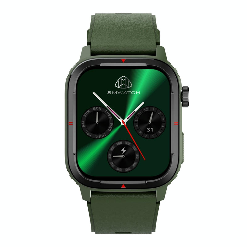 1.7 Inch Tft Hd Screen Smart Watch Support Bluetooth Calling / Blood Pressure Monitoring - Grey