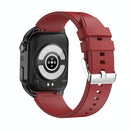 1.96 Inch Ip67 Waterproof Silicone Band Smart Watch Supports Ecg / Remote Families Care / Bluetooth Call / Body Temperature Monitoring - Blue