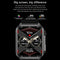1.96 Inch Ip67 Waterproof Silicone Band Smart Watch Supports Ecg / Remote Families Care / Bluetooth Call / Body Temperature Monitoring - Blue