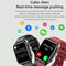 1.96 Inch Ip67 Waterproof Silicone Band Smart Watch Supports Ecg / Remote Families Care / Bluetooth Call / Body Temperature Monitoring - Blue