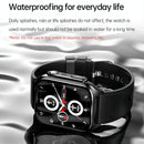 1.96 Inch Ip67 Waterproof Silicone Band Smart Watch Supports Ecg / Remote Families Care / Bluetooth Call / Body Temperature Monitoring - Blue